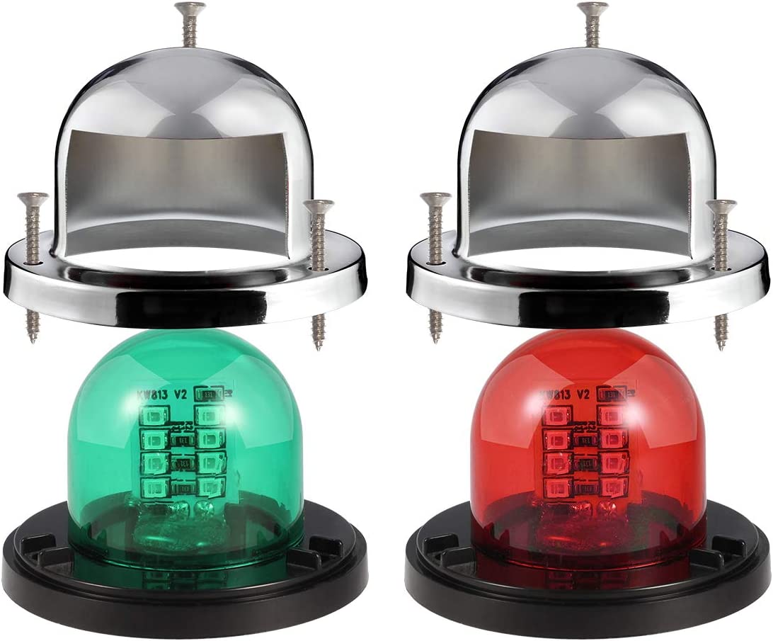 Red and Green Boat Navigation Lights