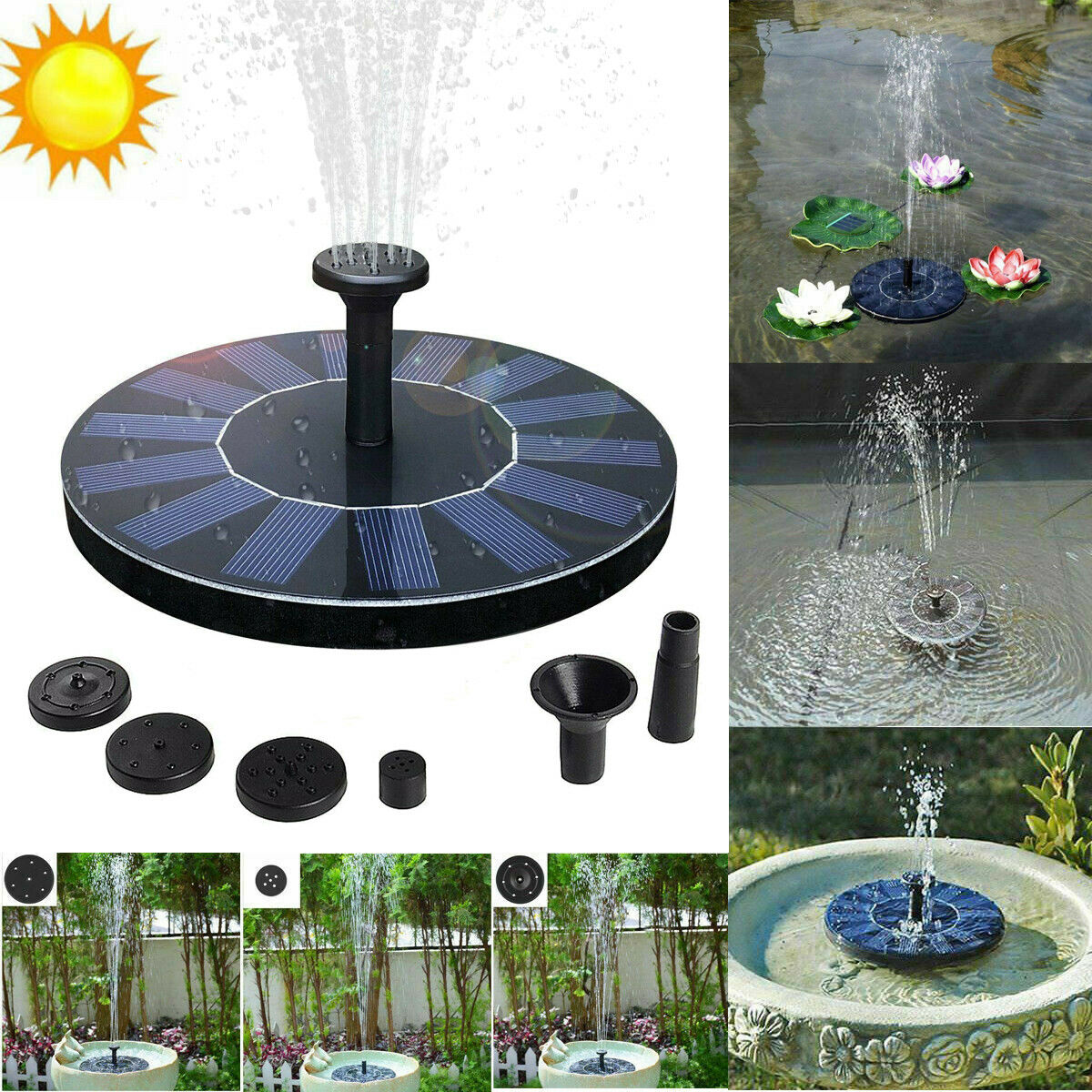 Solar Powered Fountain Pump